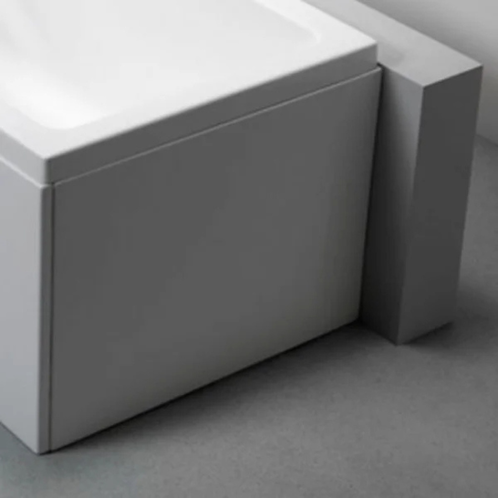 Lifestyle image of the Carron 700mm x 515mm Carronite End Bath Panel